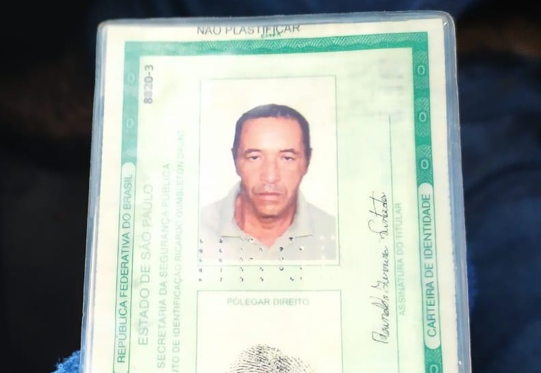 V&iacute;tima Reginaldo Ferreira Penteado, de 49 anos, natural de Teodoro Sampaio - Foto: Corpo de Bombeiros/Divulga&ccedil;&atilde;o